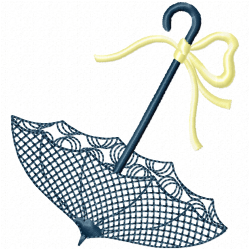 Umbrella Embroidery Design 8 Umbrella Embroidery Design 8